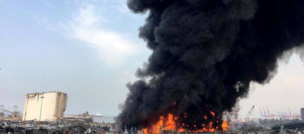 Smoke rises from Beirut's port area, Lebanon September 10, 2020.  - Sputnik Moldova-România