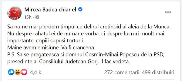 Război total: Mircea Badea, reacție ”crâncenă”! Despre ”tortură” și ”delirul cretinoid”! Război total: Mircea Badea, reacție ”crâncenă”! Despre ”tortură” și ”delirul cretinoid”! - Sputnik Moldova-România