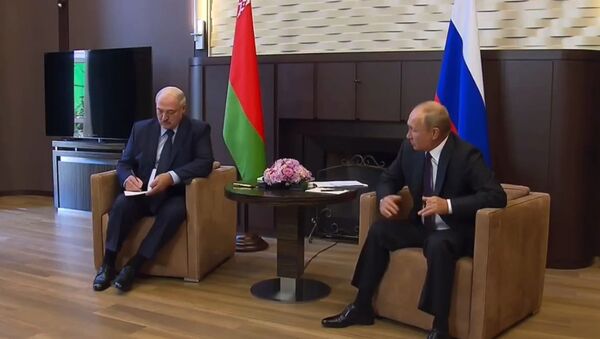 Встреча президентов РФ и Белоруссии В. Путина и А. Лукашенко  - Sputnik Moldova