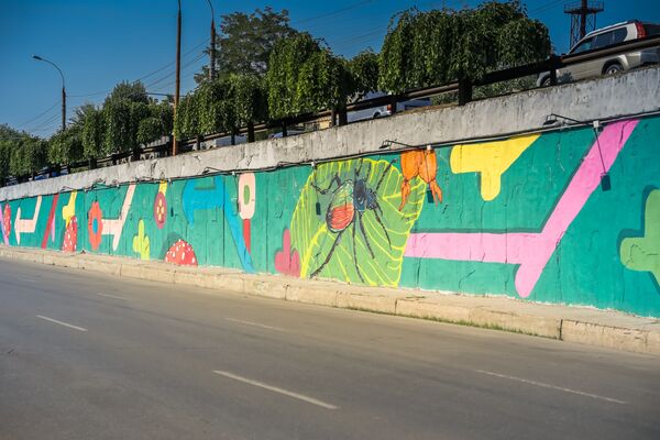 VIDEO - Pictură murală impresionantă, inaugurată la Chișinău - Sputnik Moldova