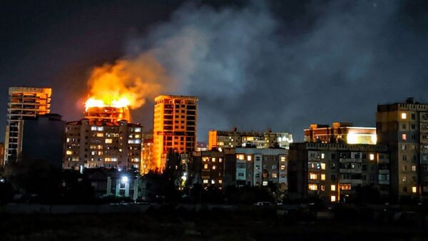 Incendiu în Bișkek - Sputnik Moldova-România