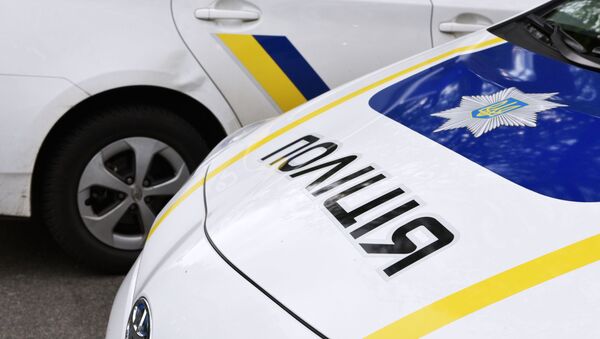 Автомобиль сотрудников Украинской полиции в Киеве - Sputnik Moldova