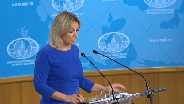 Евросоюз предпочитает разговаривать на языке санкций: Захарова о черном списке для ЕС - Sputnik Молдова