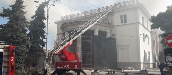 Пожар в здании Филармонии - Sputnik Moldova