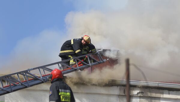 Пожар в здании Филармонии - Sputnik Moldova-România