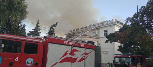 Пожар в здании Филармонии - Sputnik Moldova