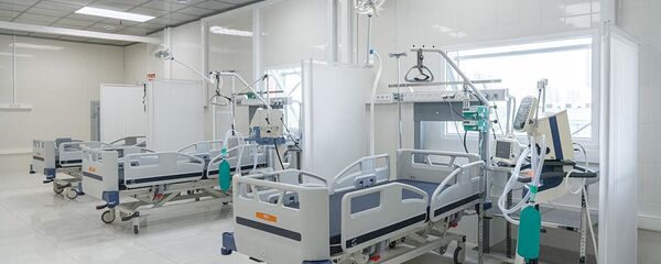 Резервный госпиталь COVID-19 в автоцентре Москва - Sputnik Moldova