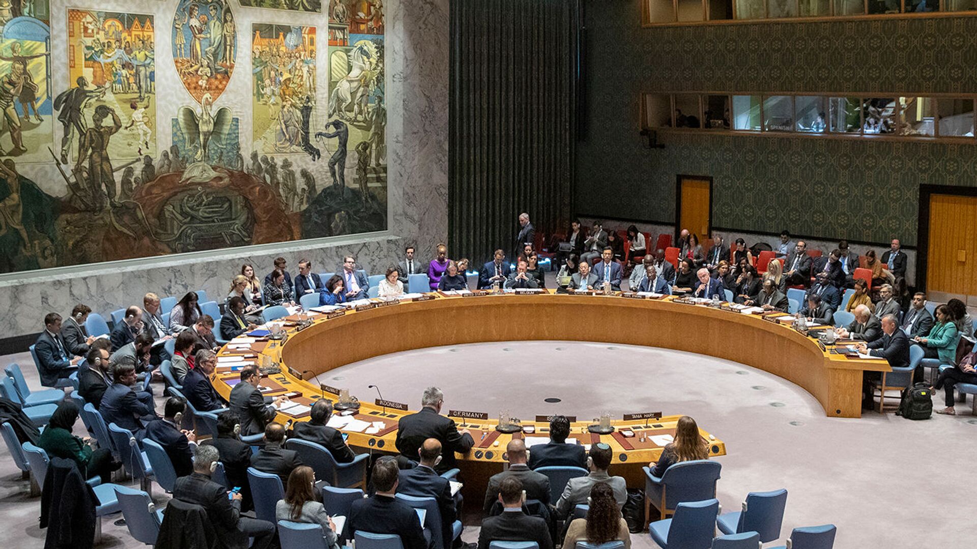 Совет Безопасности ООН проводит заседание по Ближнему Востоку (20 ноября 2019). Нью-Йорк - Sputnik Moldova-România, 1920, 03.08.2022
