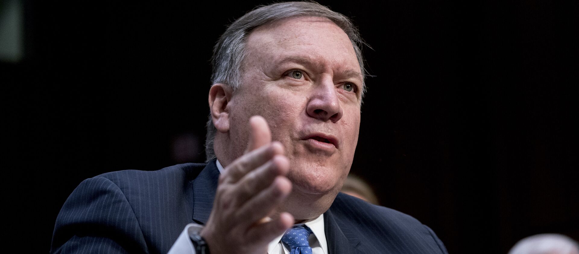 CIA Director Mike Pompeo speaks at a Senate Select Committee on Intelligence hearing on worldwide threats, Tuesday, Feb. 13, 2018, in Washington.  - Sputnik Moldova, 1920, 16.06.2021