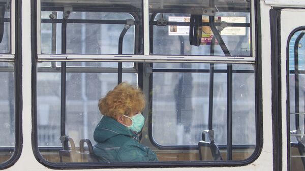 Женщина в общественном транспорте - Sputnik Молдова