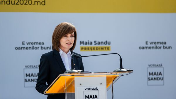 Презентация предвыборной платформы кандидата от PAS на пост президента Майи Санду - Sputnik Moldova