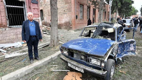 Последствия обстрела города Гянджа - Sputnik Moldova-România