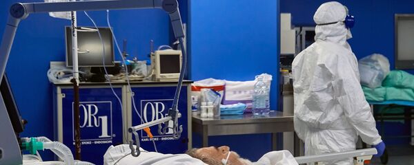 Лечение больных COVID-19 в  больнице Св. Георгия в Санкт-Петербурге - Sputnik Молдова