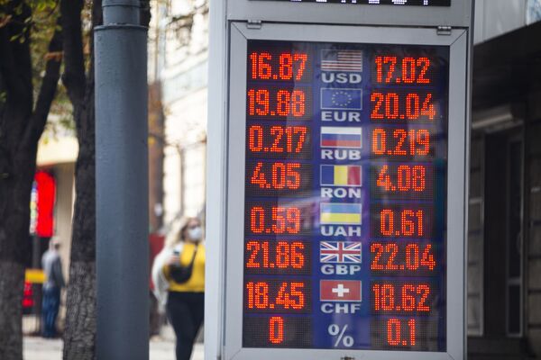 Leul, atât de slab în fața euro: A trecut pragul de 20 Leul, atât de slab în fața euro: A trecut pragul de 20 - Sputnik Moldova