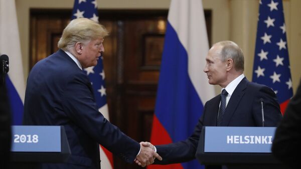 Встреча президента РФ Владимира Путина и президента США Дональда Трампа в Хельсинки - Sputnik Moldova