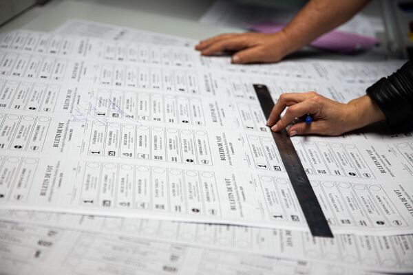 Бюллетень для голосования на президентских выборах. - Sputnik Молдова
