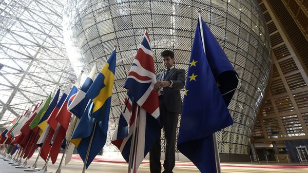 Le bâtiment Europe, siège du Conseil de l'UE, à Bruxelles - Sputnik Moldova-România
