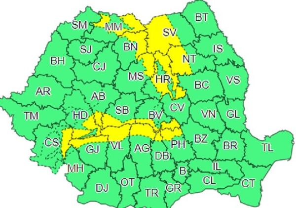 Avertizare meteo: ninsori viscolite şi ploi – COD GALBEN Avertizare meteo: ninsori viscolite şi ploi – COD GALBEN - Sputnik Moldova-România