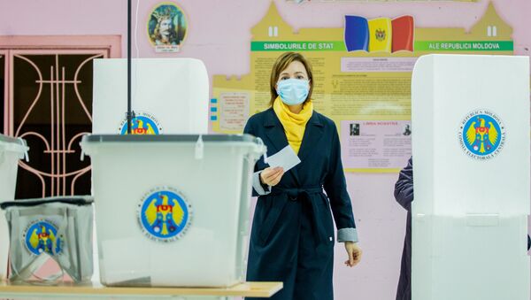 Майя Санду на выборах президента Молдавии - Sputnik Moldova