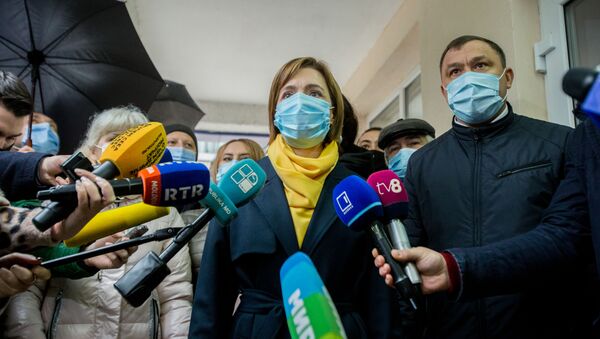 Майя Санду на выборах президента Молдавии - Sputnik Молдова