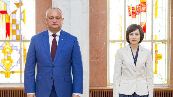 Игорь Додон и Майя Санду - Sputnik Moldova-România