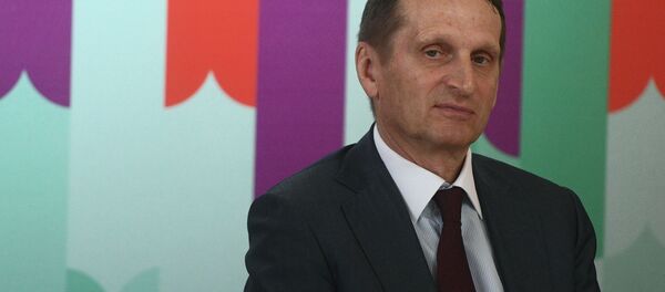 Директор Службы внешней разведки РФ Сергей Нарышкин - Sputnik Moldova-România