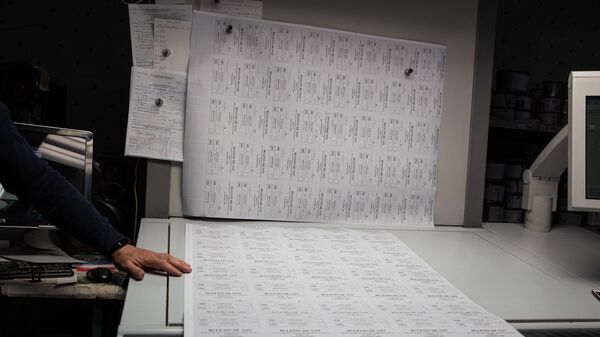 Tipărirea buletinelor de vot  - Sputnik Moldova