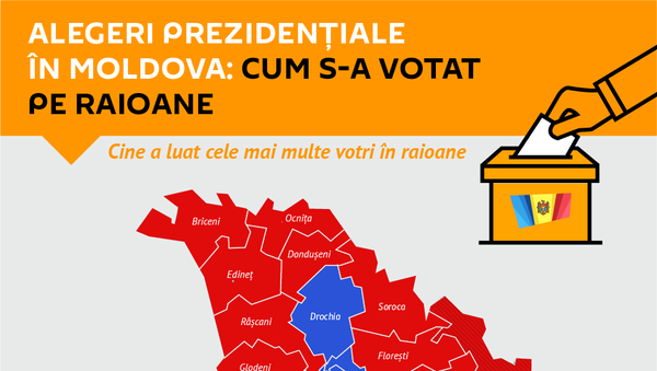 Alegeri prezidențiale în Moldova: Cum s-a votat pe raioane - Sputnik Moldova