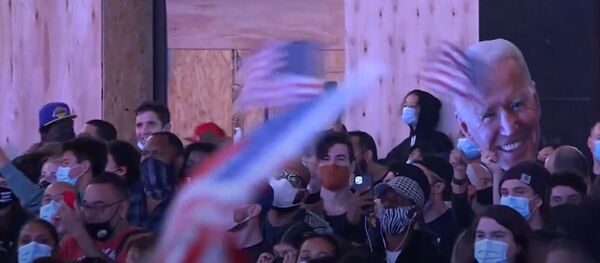 Americanii sărbătoresc victoria lui Joe Biden - Sputnik Moldova