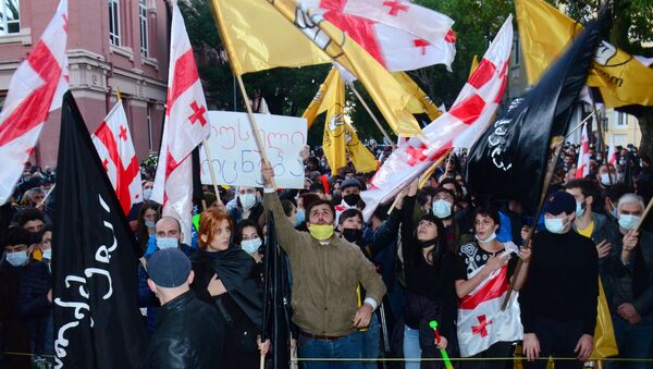 Акция протеста в Грузии - Sputnik Молдова