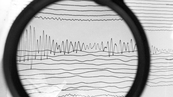 Сейсмограмма землетрясения, архивное фото - Sputnik Молдова