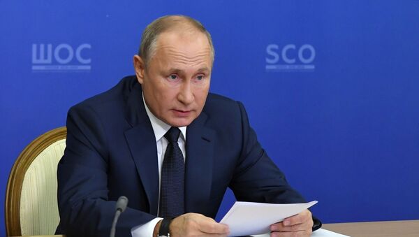Президент РФ В. Путин провел заседание Совета глав государств - членов ШОС - Sputnik Moldova