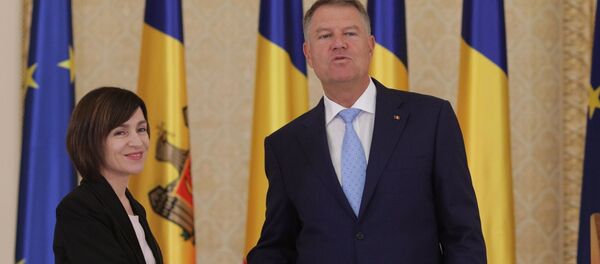 Maia Sandu și Klaus Iohannis - Sputnik Moldova-România