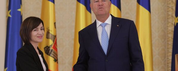 Maia Sandu și Klaus Iohannis - Sputnik Moldova-România