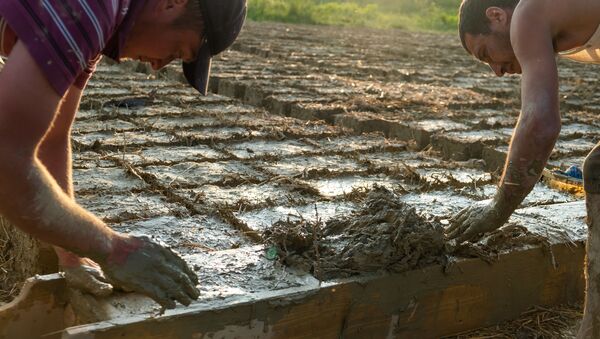 Cum sunt fabricați chirpicii (lampaci, lut) - satul Dișcova, Orhei, Republica Moldova - Sputnik Moldova