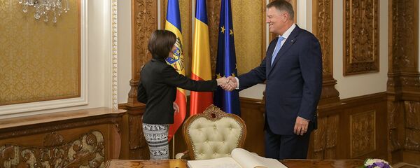 Maia Sandu și Klaus Iohannis - Sputnik Moldova