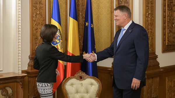 Maia Sandu și Klaus Iohannis - Sputnik Moldova