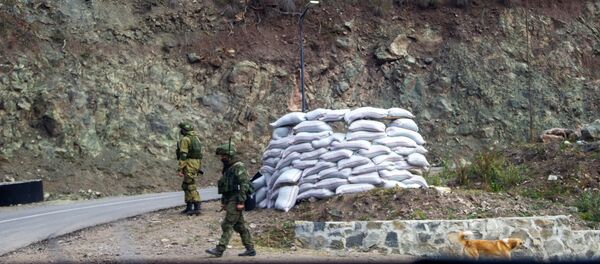 Российские миротворцы у монастыря Дадиванк в Нагорном Карабахе - Sputnik Moldova-România