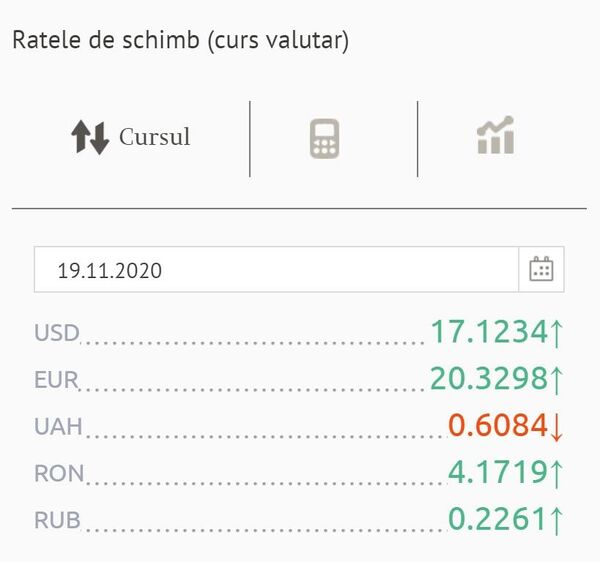 Fluctuații valutare minore: Prețul valutelor la cursul BNM Fluctuații valutare minore: Prețul valutelor la cursul BNM - Sputnik Moldova