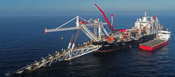 Судно на шельфе Балтийского моря по газопроводу Северный поток 2 - Sputnik Moldova