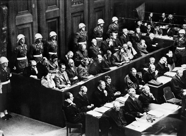 На скамье подсудимых Нюрнберского процесса бывшие руководители гитлеровской Германии - Sputnik Moldova-România