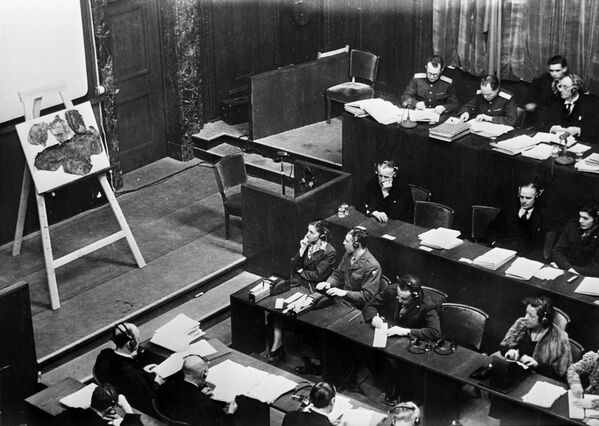 В зале суда Нюрнбергского процесса - Sputnik Moldova-România