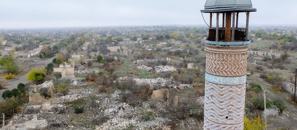 Минарет мечети Джума в Агдаме - Sputnik Молдова