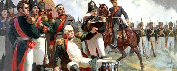 М.И.Кутузов на командном пункте в день Бородинского сражения. - Sputnik Молдова