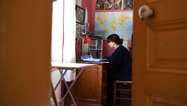 Дистанционное образование, фото из архива - Sputnik Moldova