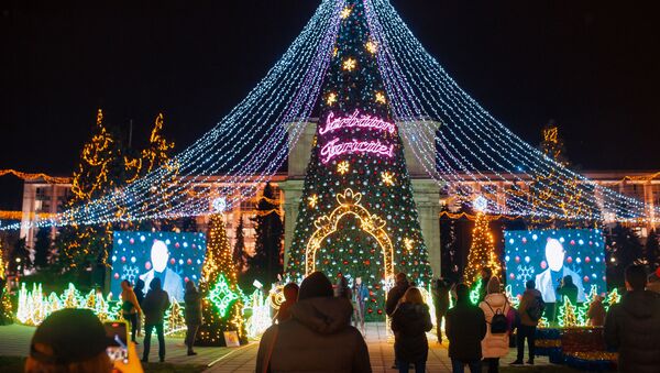 Inaugurarea pomului de Crăciun  - Sputnik Moldova