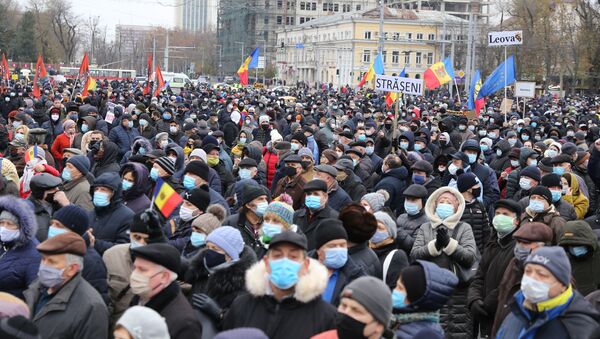 Протест в Кишиневе 6 декабря - Sputnik Moldova-România