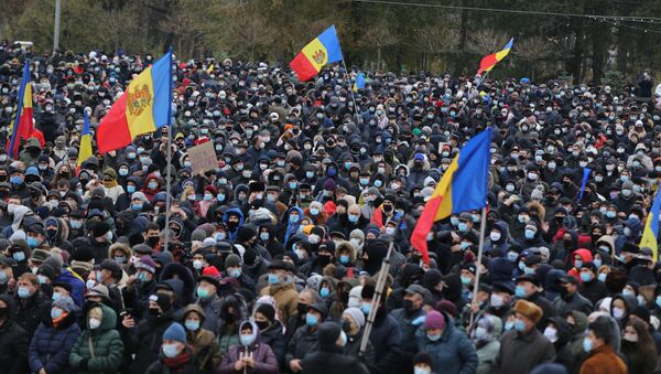Protest în centrul Chișinăului - Sputnik Moldova
