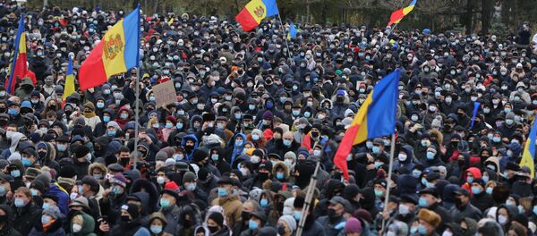 Protest în centrul Chișinăului Protest în centrul Chișinăului - Sputnik Moldova