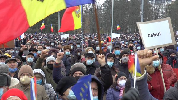 Протест в Кишиневе: что требовали собравшиеся  - Sputnik Молдова